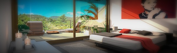 Portfolio - Ixotype - Nuevo Medio Urbano - Ibiza - Diseño 3D - Vista de dormitorio principal Portfolio - Ixotype - Nuevo Medio Urbano - Ibiza - Diseño 3D - Vista de dormitorio principal