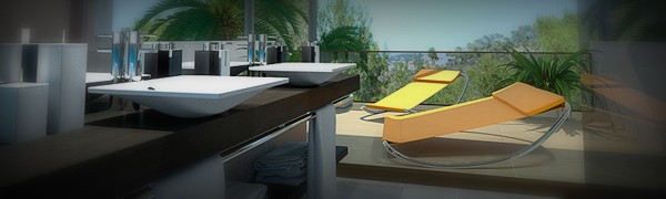 Portfolio - Ixotype - Nuevo Medio Urbano - Ibiza - Infografía 3D - Vista de baño principal Portfolio - Ixotype - Nuevo Medio Urbano - Ibiza - Infografía 3D - Vista de baño principal