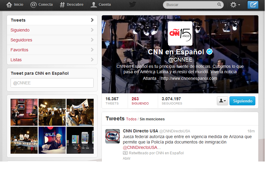 Ixotype - Blog - Perfil Twitter CNN