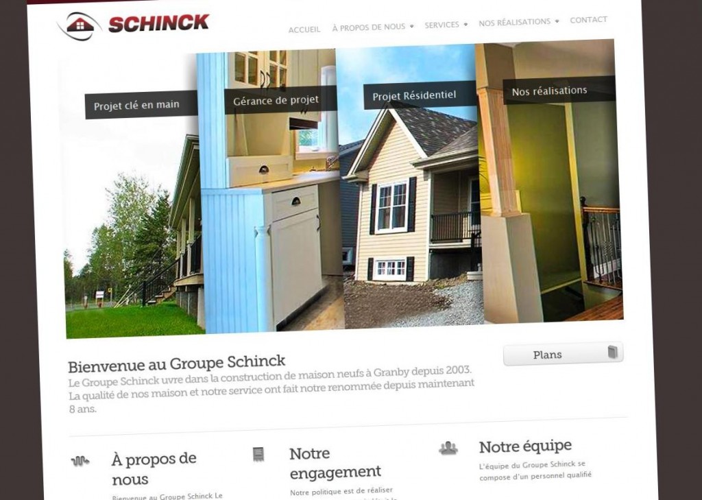 Ixotype - Portfolio - Le Groupe Schinck - Canadá - Diseño web - Posicionamiento web