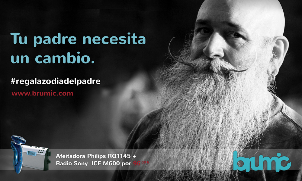 Pieza campaña publicidad Oferta Día de Padre - brumic.com