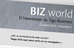 TIGO Business Newsletter Octubre