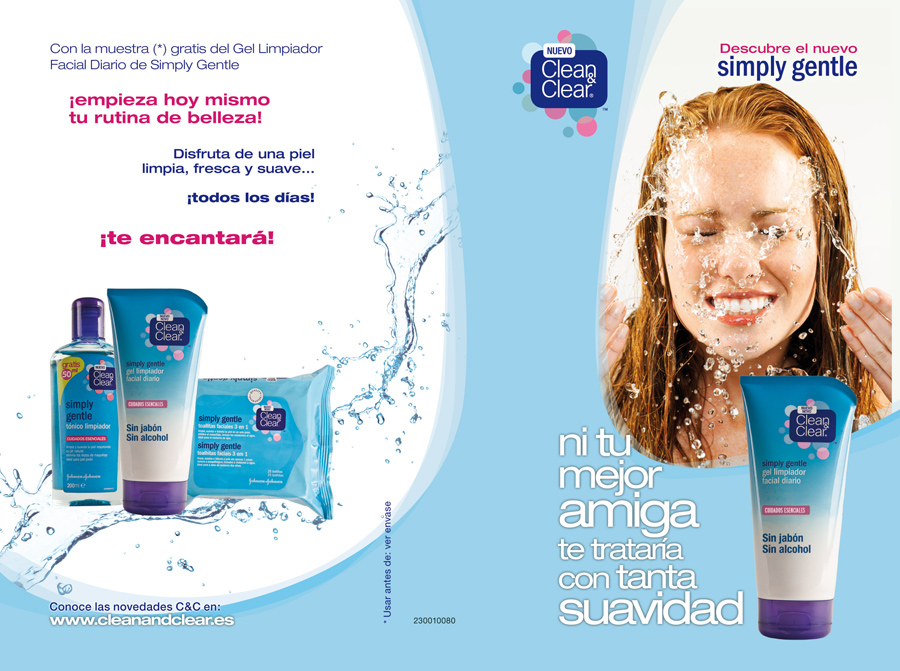 Portfolio Ixotype Folleto Johnson & Johnson - Clean & Clear - Diseño y Creativdad 0